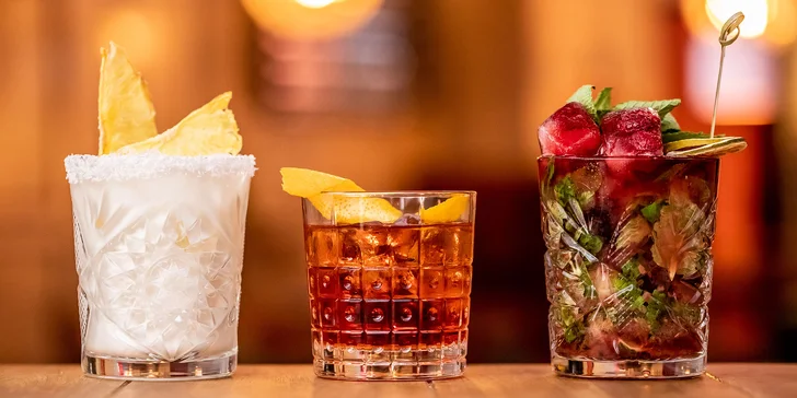 3 x Cocktail podľa vlastného výberu