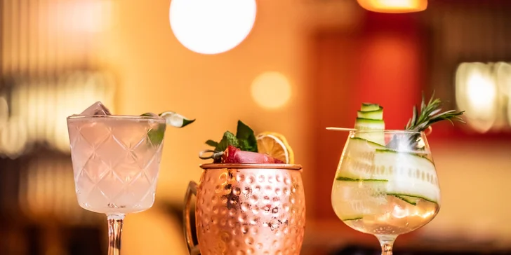3 x Cocktail podľa vlastného výberu