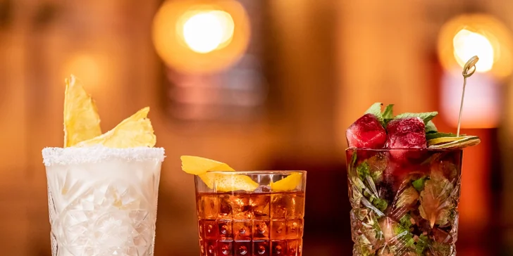 3 x Cocktail podľa vlastného výberu