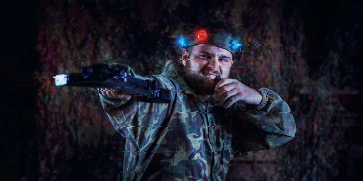 Hodinová akčná hra Lasertag pre 1 osobu