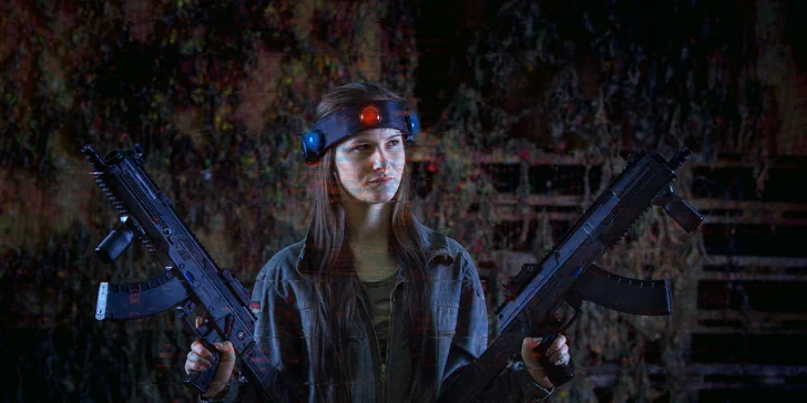 Hodinová akčná hra Lasertag pre 1 osobu