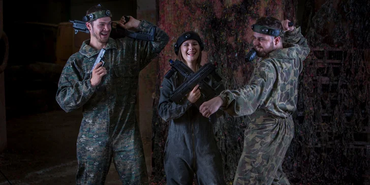 Hodinová akčná hra Lasertag pre 1 osobu