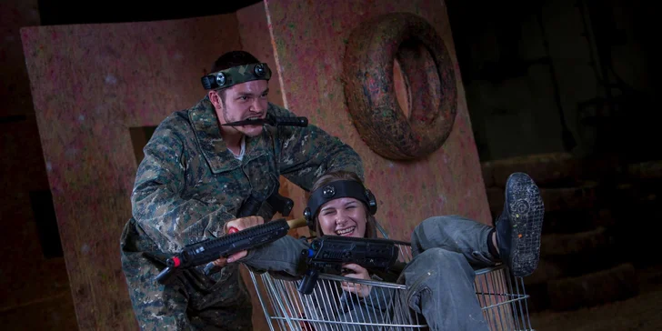Hodinová akčná hra Lasertag pre 1 osobu