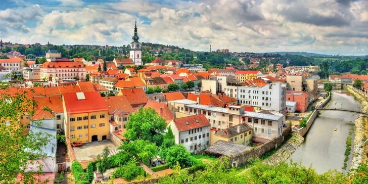 Relax a výlety v Třebíči: polpenzia, vstupenky na pamiatky UNESCO či do aquaparku