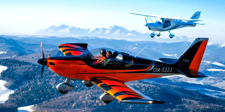 Let lietadlom Viper SD4 či Skyper GT9 s možnosťou pilotovania