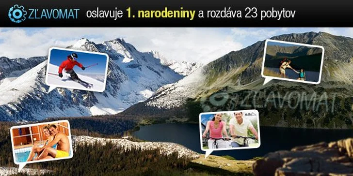 Hrajte s nami o 23 úžasných pobytových balíkov v celkovej hodnote viac ako 6000 eur! Oslávte s nami naše prvé narodeniny v niektorom zo skvelých slovenských hotelov!