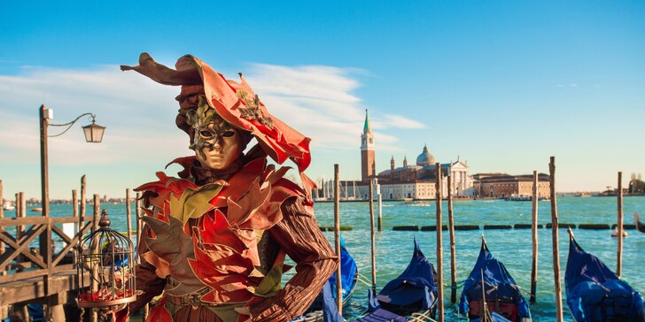 3-dňový zájazd za karnevalom do Benátok: jedinečná atmosféra a prehliadka mesta so sprievodcom