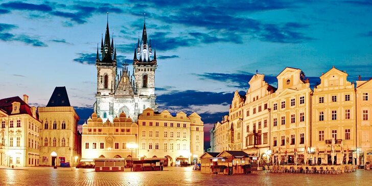 Oddych v Prahe: 3-denný pobyt s raňajkami, víno, relax, nákupy a história