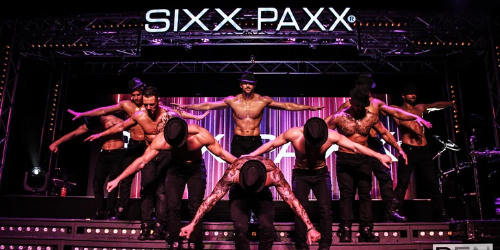 Vstupenka na pánsky striptíz SIXX PAXX Menstrip Show Bratislava!