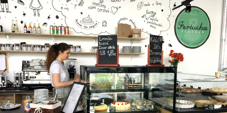 Káva s koláčom alebo 15 % zľava na ONLINE nákup vo Fertuche