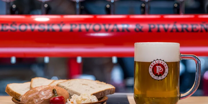 Kvalitné pivo, utopence či nakladaný hermelín v Prešovskej pivárni