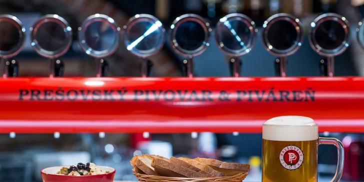 Kvalitné pivo, utopence či nakladaný hermelín v Prešovskej pivárni