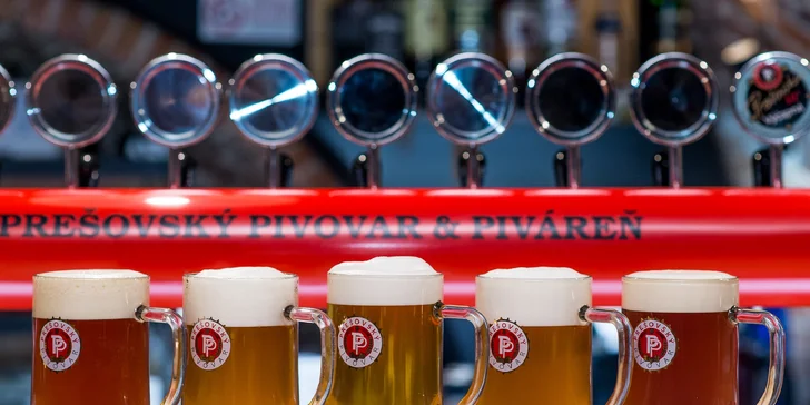 Vychutnajte si doma jedinečnú chuť čapovaného piva z Prešovskej pivárne vďaka donáške!