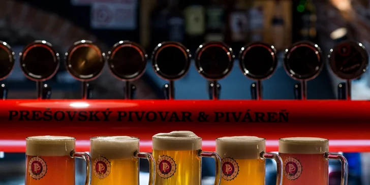 Vychutnajte si doma jedinečnú chuť čapovaného piva z Prešovskej pivárne vďaka donáške!
