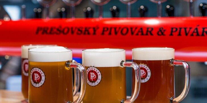 Vychutnajte si doma jedinečnú chuť čapovaného piva z Prešovskej pivárne vďaka donáške!