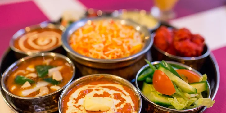 Vychutnajte si vo dvojici chutný vegetariánsky alebo Taj Mahal tanier