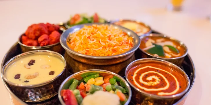 Vychutnajte si vo dvojici chutný vegetariánsky alebo Taj Mahal tanier