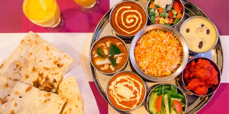 Vychutnajte si vo dvojici chutný vegetariánsky alebo Taj Mahal tanier