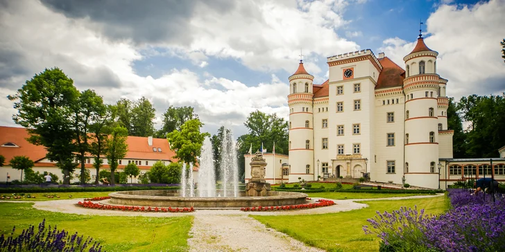 Božský wellness pobyt na zámku Wojanów na poľskej strane Krkonôš