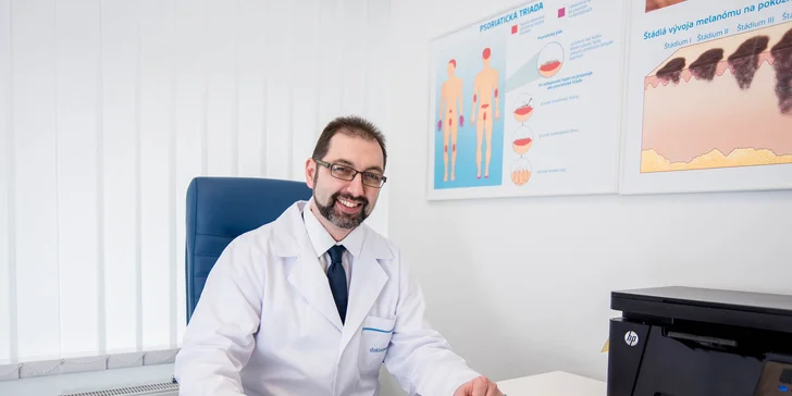Vstupné dermatologické vyšetrenie v zdravotníckom zariadení DoktorPRO