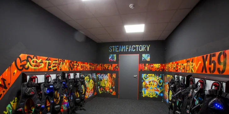 Adrenalínová Laser Game v Steam Factory