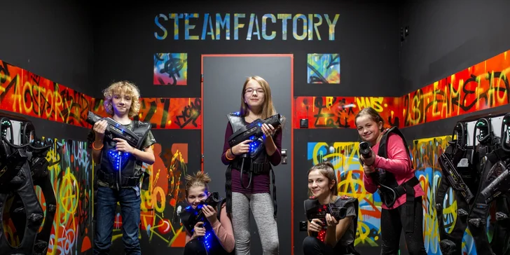 Adrenalínová Laser Game v Steam Factory