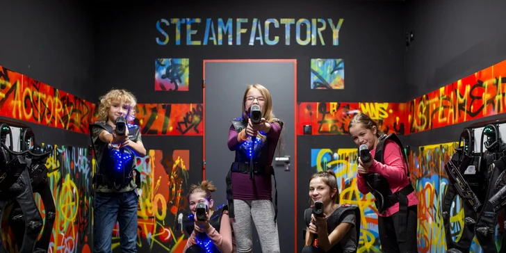Adrenalínová Laser Game v Steam Factory