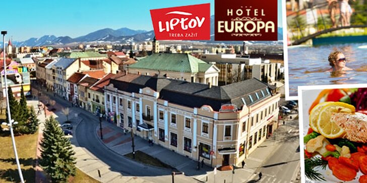 Komfortný Hotel EUROPA*** s vynikajúcou polohou a vstupom do GINO PARADISE Bešeňová