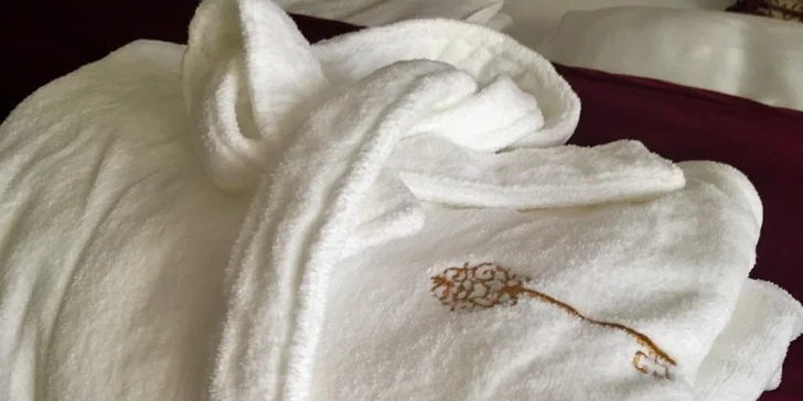 Vstup do Oriental Luxury Spa a kvalitný župan