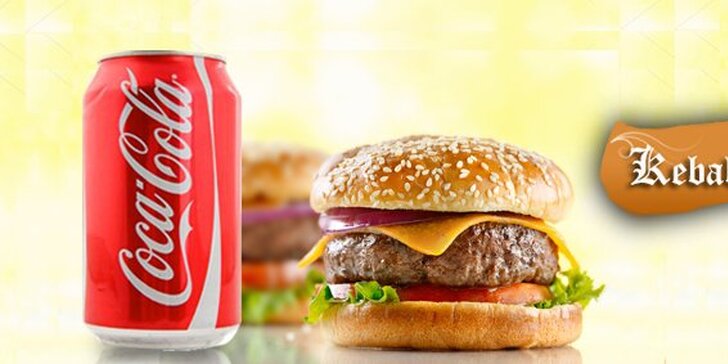 2,25 eur za dva MEXICO hamburgery a 0.33l Coca-Coly v plechovke. Najedzte sa rýchlo, chutne a po „americky“ so zľavou 50%!