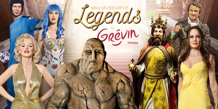 Vstup do múzea voskových figurín a legiend v Prahe