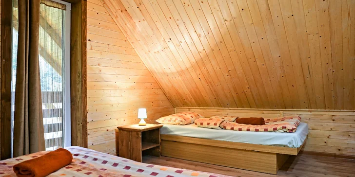 Relax pod Tatrami pre celú rodinu - kompletne zariadené drevenice Jenny pre 2 - 7 osôb
