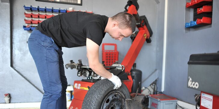 Prezutie pneumatík, ich vyváženie, oprava, uskladnenie a kontrola vozidla