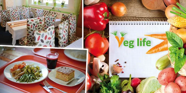 Zdravá večera vo vegetariánskej reštaurácii Veg Life