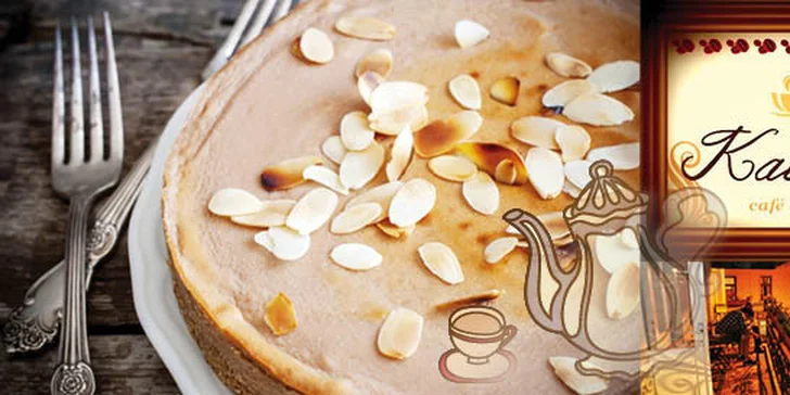 Káva a cheescake v kaviarni Kabinet