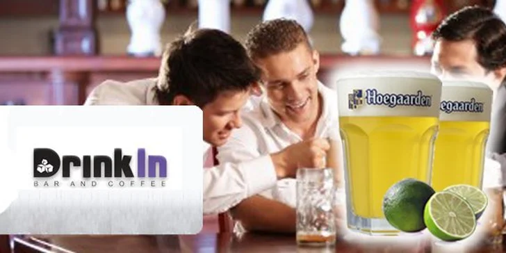 1,10 € za belgické čapované pivo Hoeagaarden s limetkou. Príďte sa uvoľniť po celom dni do podniku Drink In, so zľavou 50%!