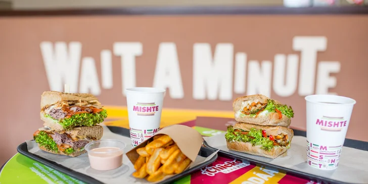 Beef sandwich s extra roastbeefom alebo Veggie sandwich v MISHTE