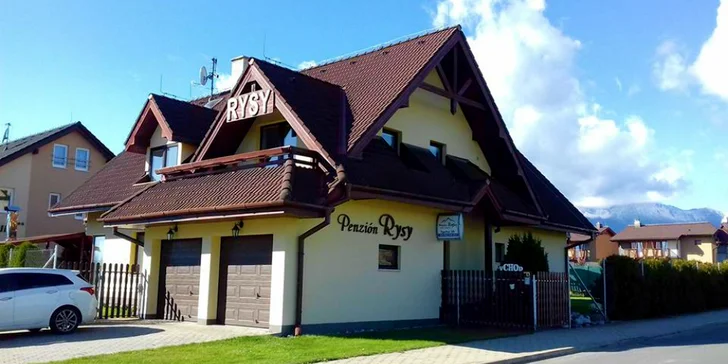 Oddychujte na horách v penzióne Rysy vo Veľkej Lomnici