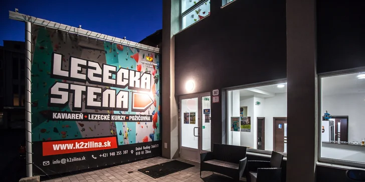 Vstup na lezeckú stenu či kurzy lezenia pre začiatočníkov