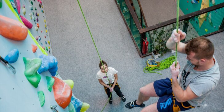 Vstup na lezeckú stenu či kurzy lezenia pre začiatočníkov