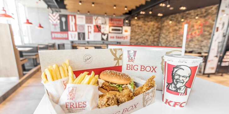 Legendárny BURGER BIG BOX a nápoj od KFC