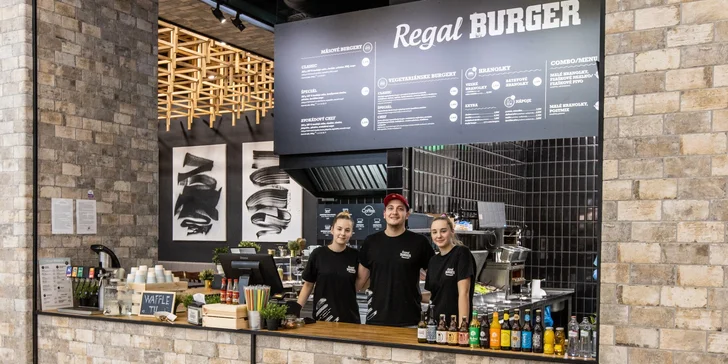 Regal Burger, ktorý milujete. V každej z 9 prevádzok na Slovensku!