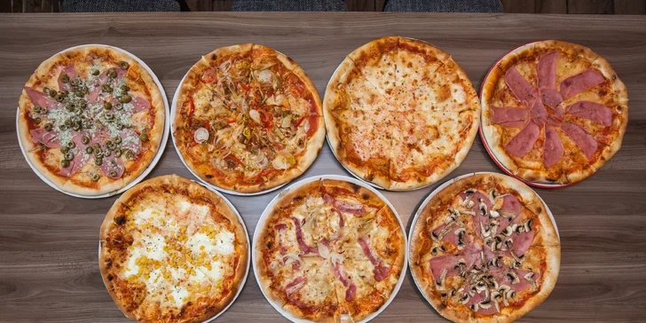 Pizza podľa vlastného výberu zo 7 druhov