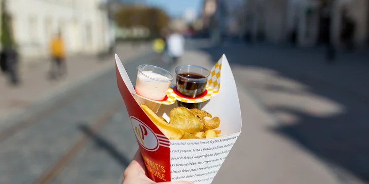 Pomfrit´s zemiačky s omáčkou podľa vlastného výberu