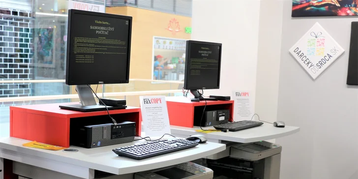 5 € za voucher v hodnote 10 € na širokú ponuku služieb v novootvorenej predajni FaxCOPY v Banskej Bystrici