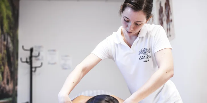 Relaxačná, športová masáž, mäkké techniky alebo masáž vo dvojici v salóne Amina