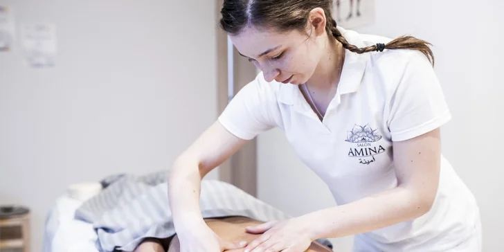 Relaxačná, športová masáž, mäkké techniky alebo masáž vo dvojici v salóne Amina