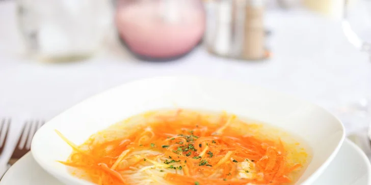 3-chodové menu pre 2 osoby v hoteli Barónka****