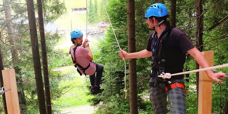 Perfektná jazda na kladke ZipLine - Ružomberok - Čutkovo