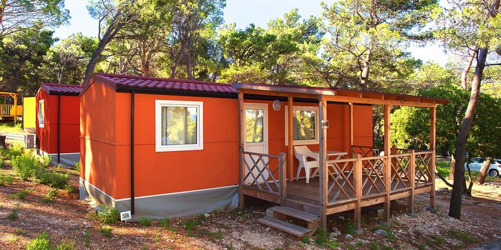 Chorvátské Baško Polje: klimatizovaný mobilný dom v kempe až pre 6 osôb